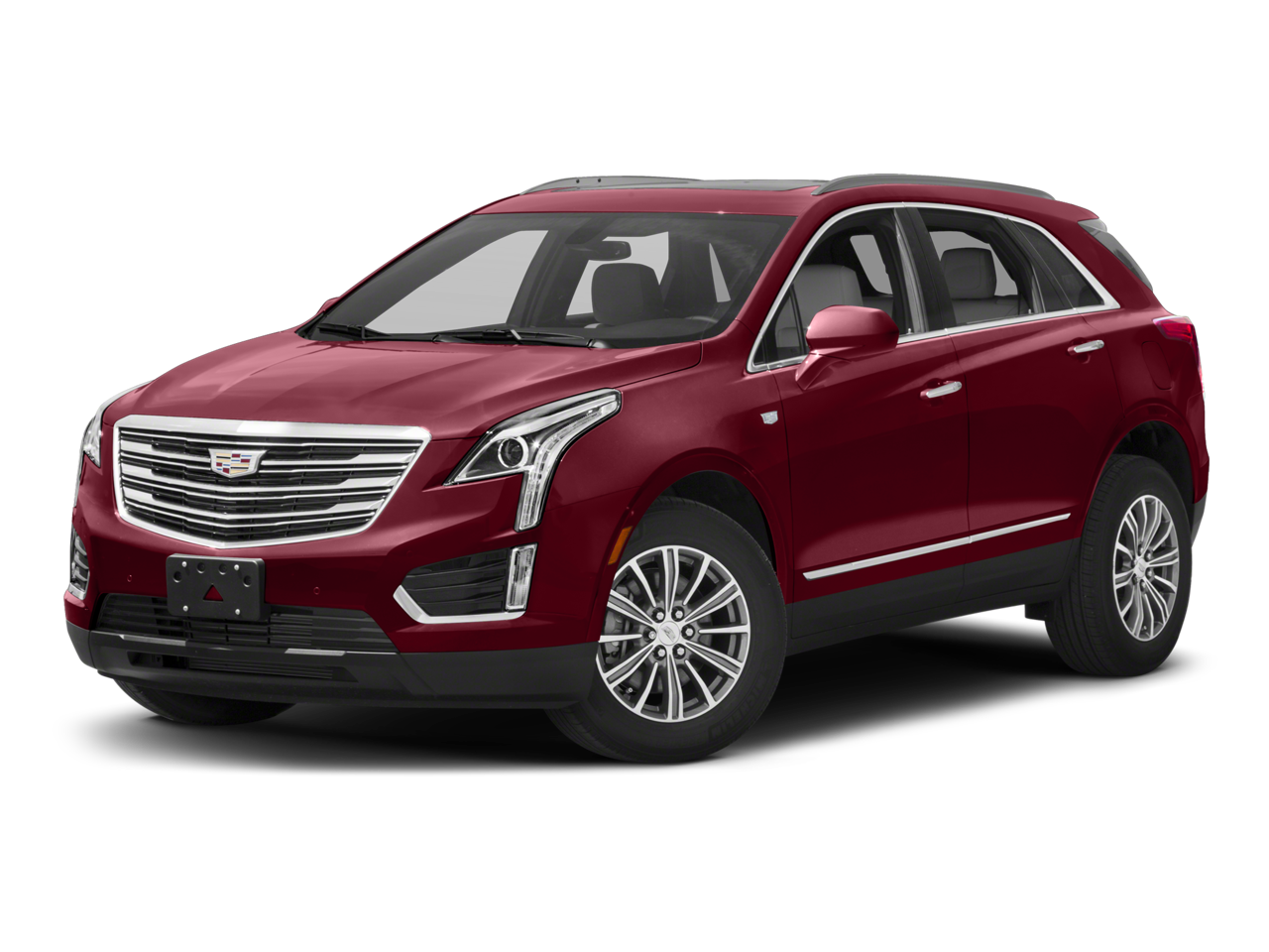 2017 Cadillac XT5 Platinum AWD in Red Passion Tintcoat — front three-quarter view