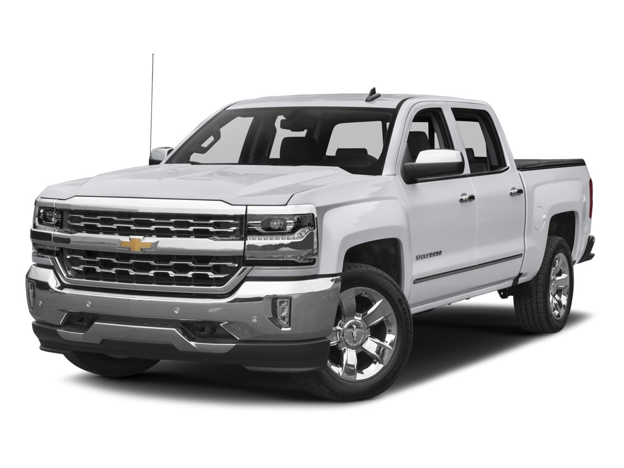 2017 Chevrolet Silverado 1500 LTZ in Black — front three-quarter view