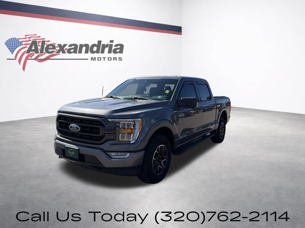 2022 Ford F-150 XLT in Gray — front three-quarter view