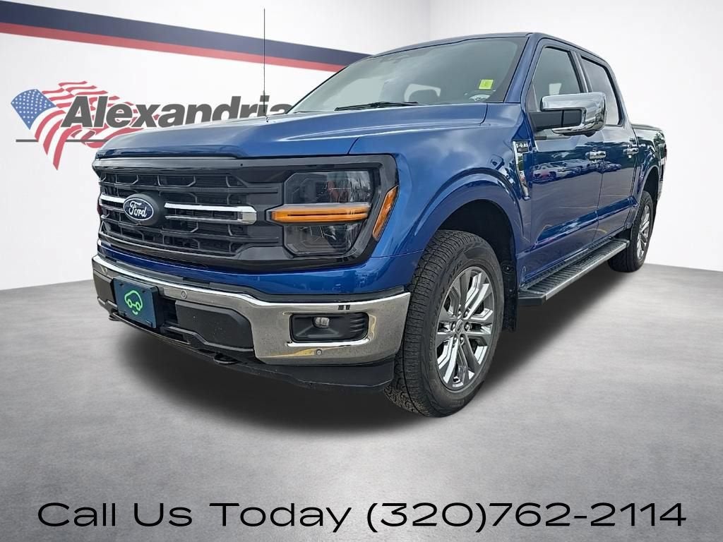 2024 Ford F-150 XLT in Blue — front three-quarter view