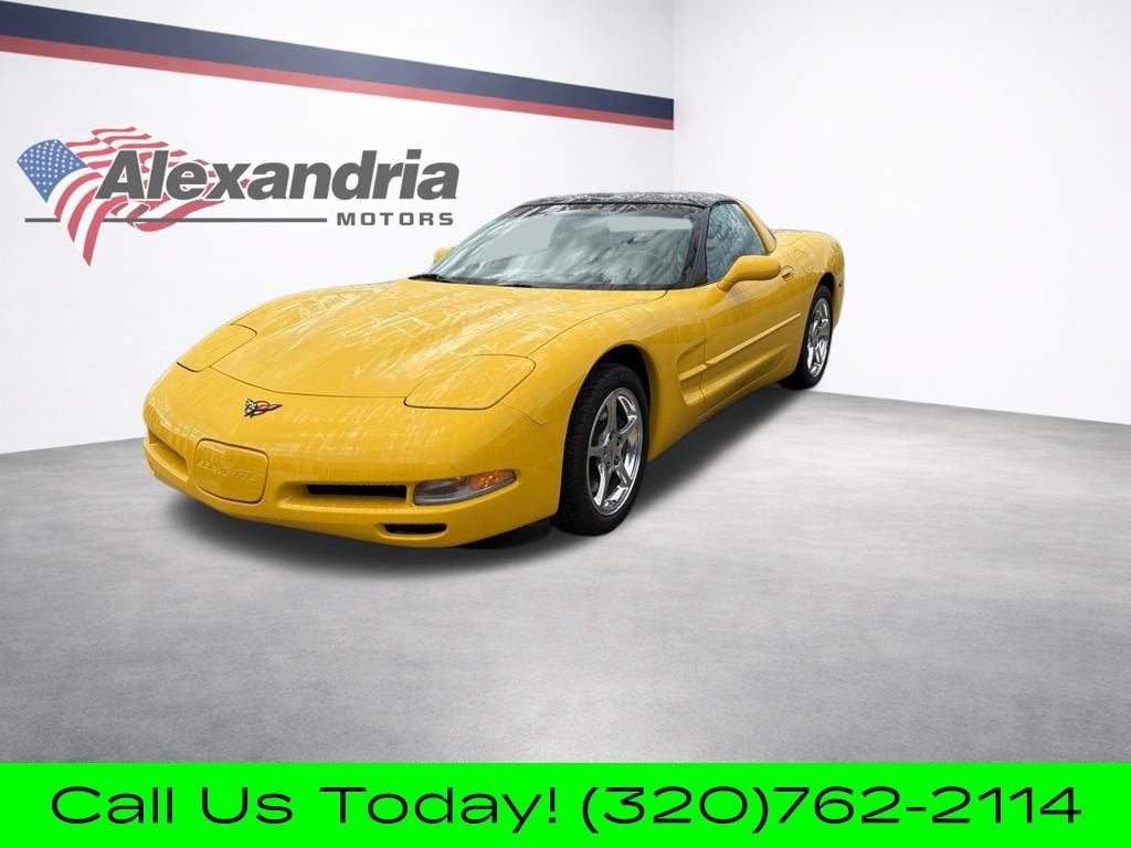 2000 Chevrolet Corvette Base in Millenium Yellow — front three-quarter view
