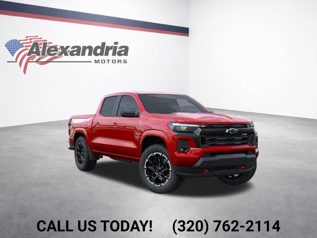 2026 Chevrolet Colorado Z71 in Radiant Red Tintcoat — front three-quarter view