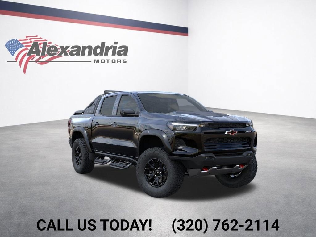 2026 Chevrolet Colorado ZR2 in Black — front three-quarter view