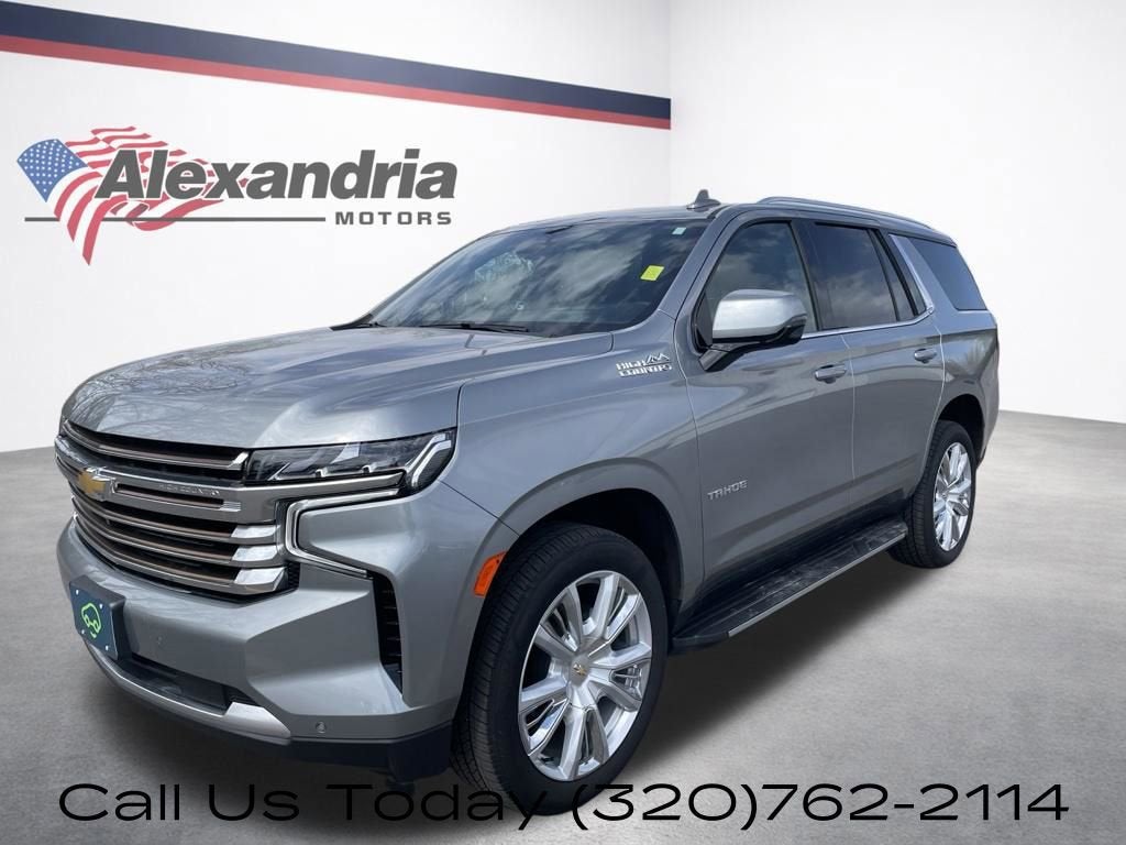 2024 Chevrolet Tahoe High Country in Sterling Gray Metallic — front three-quarter view