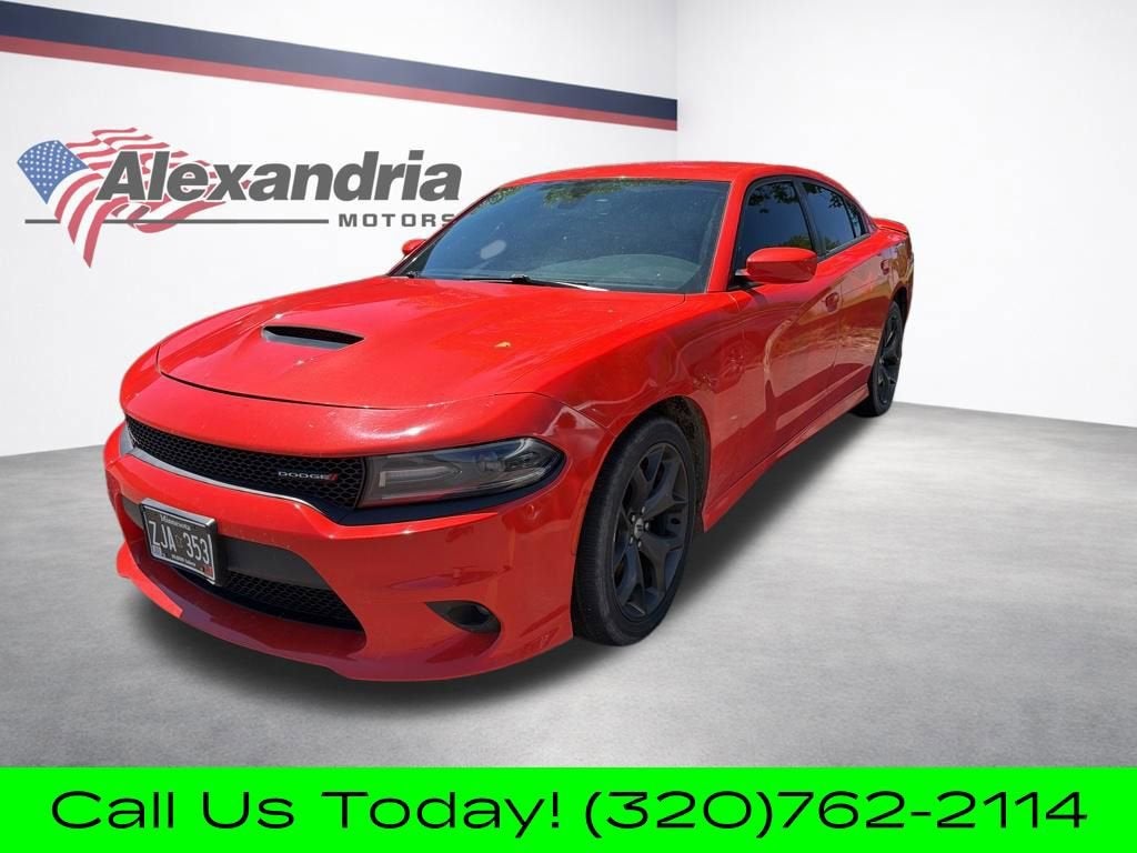 2019 Dodge Charger GT RWD in Orange — front three-quarter view