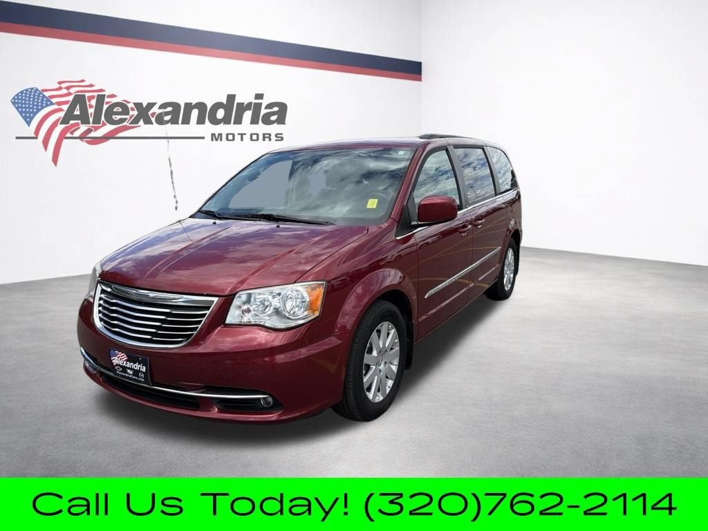 2014 Chrysler Town & Country Touring in Maroon — front three-quarter view