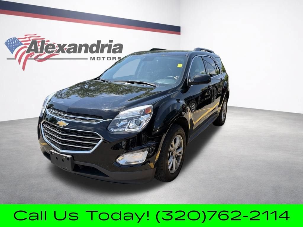 2017 Chevrolet Equinox LT in Black — front three-quarter view