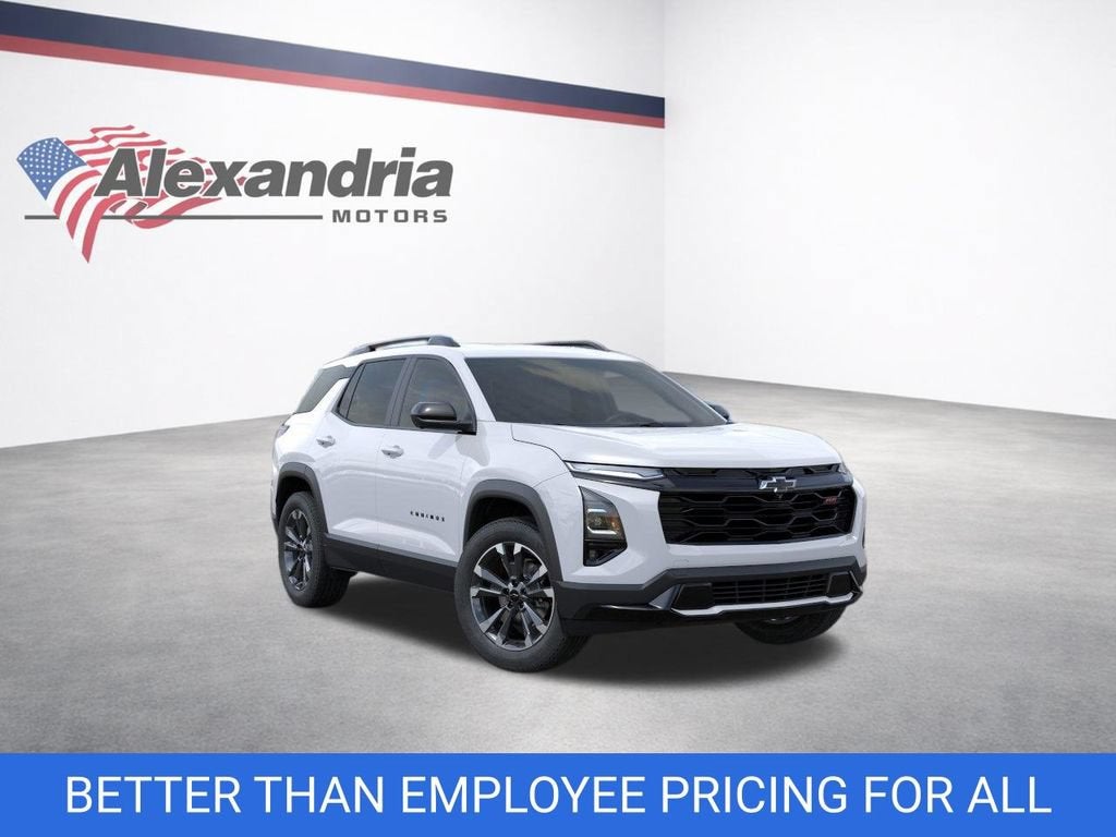 2027 Chevrolet Equinox AWD RS in Polar White Tricoat — front three-quarter view