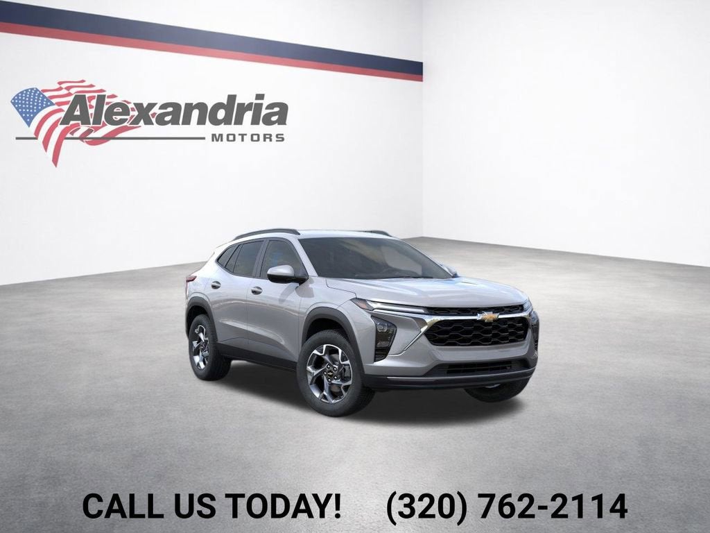 2026 Chevrolet Trax LT in Sterling Gray Metallic — front three-quarter view