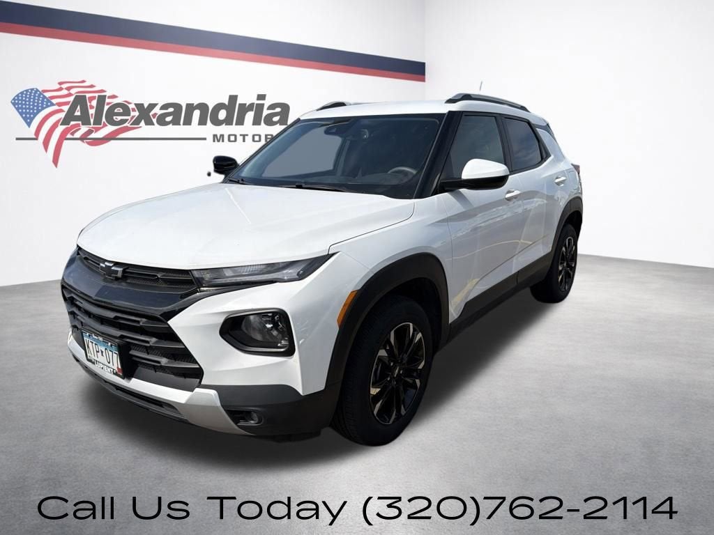 2023 Chevrolet Trailblazer LT in Summit White — front three-quarter view